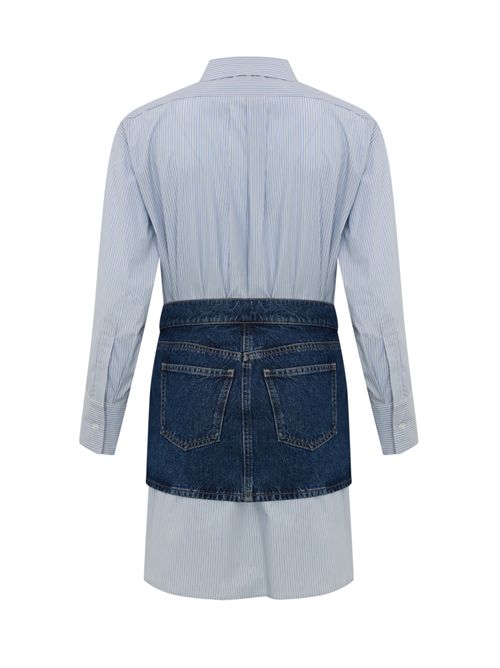 Abito in popeline di cotone e denim Elisabetta Franchi | TG00156E2EF4